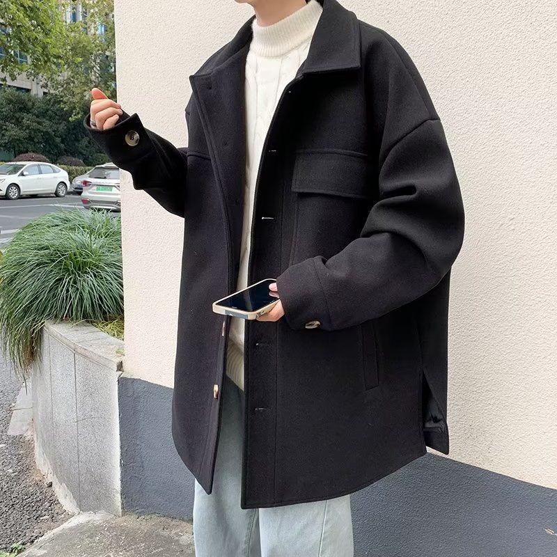 Men s Woolen Mid-Length Trench Coat - Autumn/Winter High-End Hong Kong Style Thickened Jacket XL
Men s Woolen Mid-Length Trench Coat - Autumn/Winter High-End Hong Kong Style Thickened Jacket XL