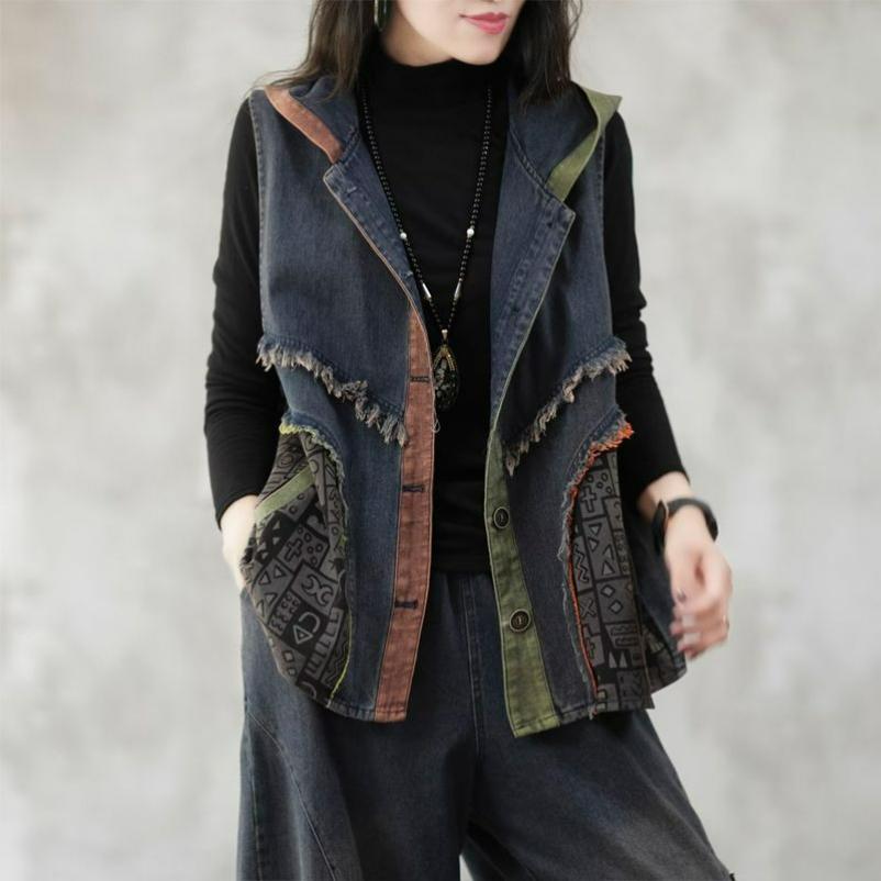 Large Size Meat-covering Denim Vest Vest with Hood Contrast Color Stitching Raw Edge Casual Denim Vest Women 5XL чорний
Large Size Meat-covering Denim Vest Vest with Hood Contrast Color Stitching Raw Edge Casual Denim Vest Women 5XL чорний