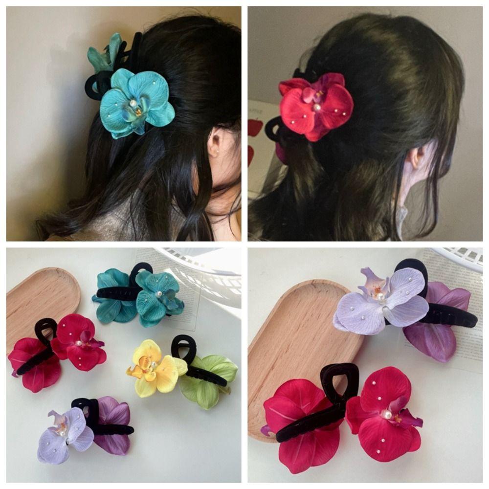 Butterfly Orchid Moth Orchid Hair Clip Pearl Korean Style Shark Clip Flower Hair Claw Wash Face
Butterfly Orchid Moth Orchid Hair Clip Pearl Korean Style Shark Clip Flower Hair Claw Wash Face