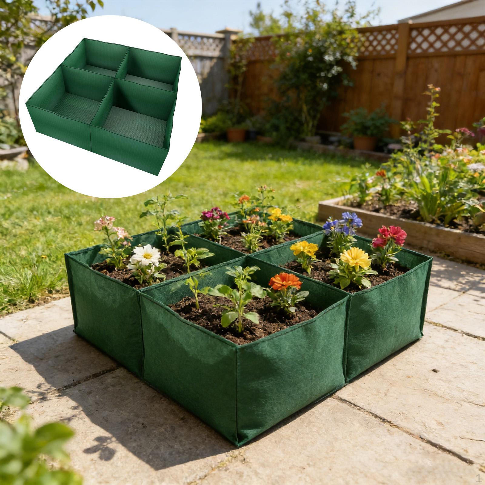 Plant Grow Bag for Indoor And Outdoor Vegetable Gardening, Sturdy Thickened, Ideal Planters. 4 Grids
Plant Grow Bag for Indoor And Outdoor Vegetable Gardening, Sturdy Thickened, Ideal Planters. 4 Grids