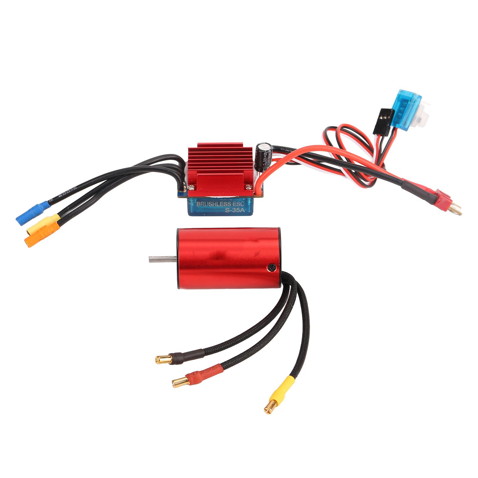 S2845 5900KV Aluminum Alloy Brushless Waterproof Motor with 35A Brushless ESC for Traxxas 112
S2845 5900KV Aluminum Alloy Brushless Waterproof Motor with 35A Brushless ESC for Traxxas 112