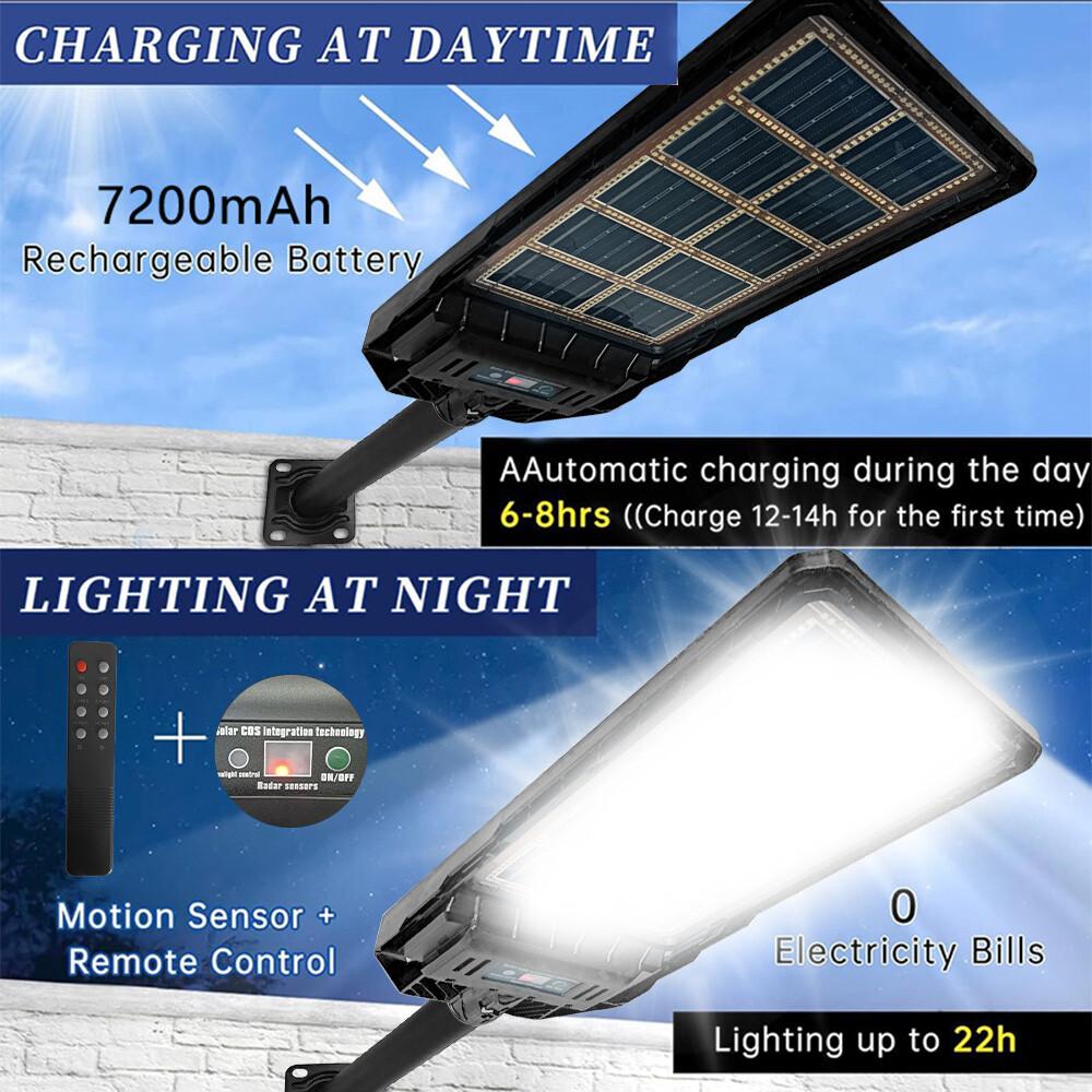 New Solar Street Lights Ultra-Bright High-Power Flood Light Motion Sensor and Remote Control Dusk to Dawn Walkway Road Area Lamp 300W
New Solar Street Lights Ultra-Bright High-Power Flood Light Motion Sensor and Remote Control Dusk to Dawn Walkway Road Area Lamp 300W