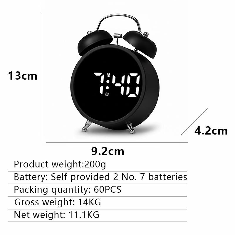 Ultra-quiet Children s Digital LED Study Alarm Clock with Metal Bell
Ultra-quiet Children s Digital LED Study Alarm Clock with Metal Bell