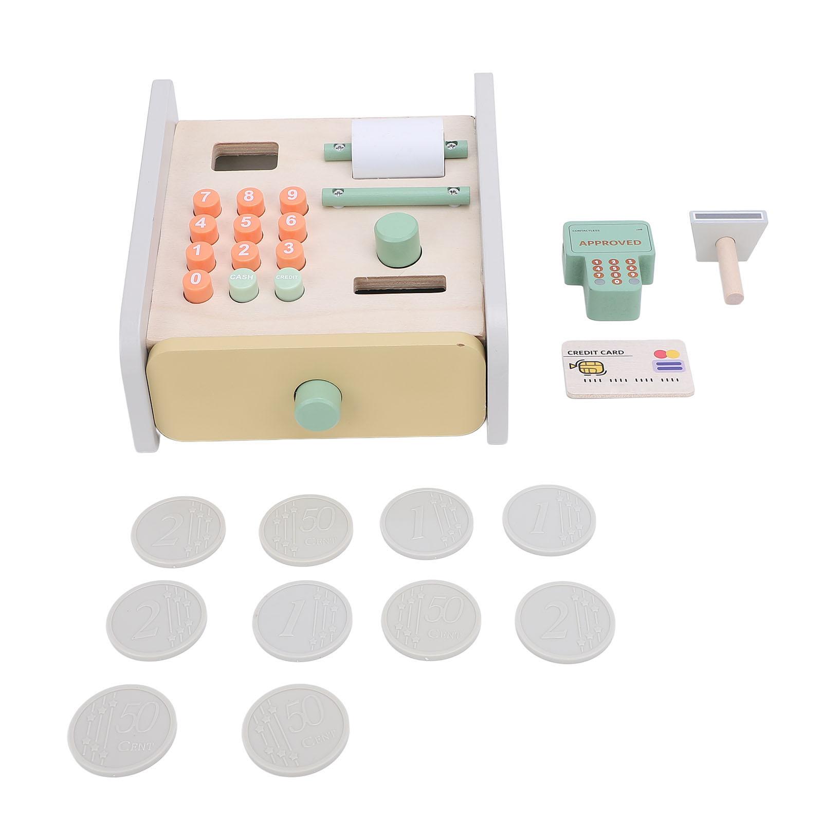 Wooden Cash Register Educational Simulation Early Learning Role Playing Pretend Cash Register for Ki
Wooden Cash Register Educational Simulation Early Learning Role Playing Pretend Cash Register for Ki