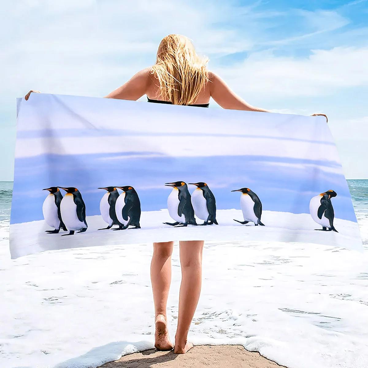 Penguin Bird Beach Towels Quick Dry Microfiber Soft and Absorbent Bath Towel Outdoor Travel Oversized Sand Free Beach Towel W40*H60(CM)
Penguin Bird Beach Towels Quick Dry Microfiber Soft and Absorbent Bath Towel Outdoor Travel Oversized Sand Free Beach Towel W40*H60(CM)