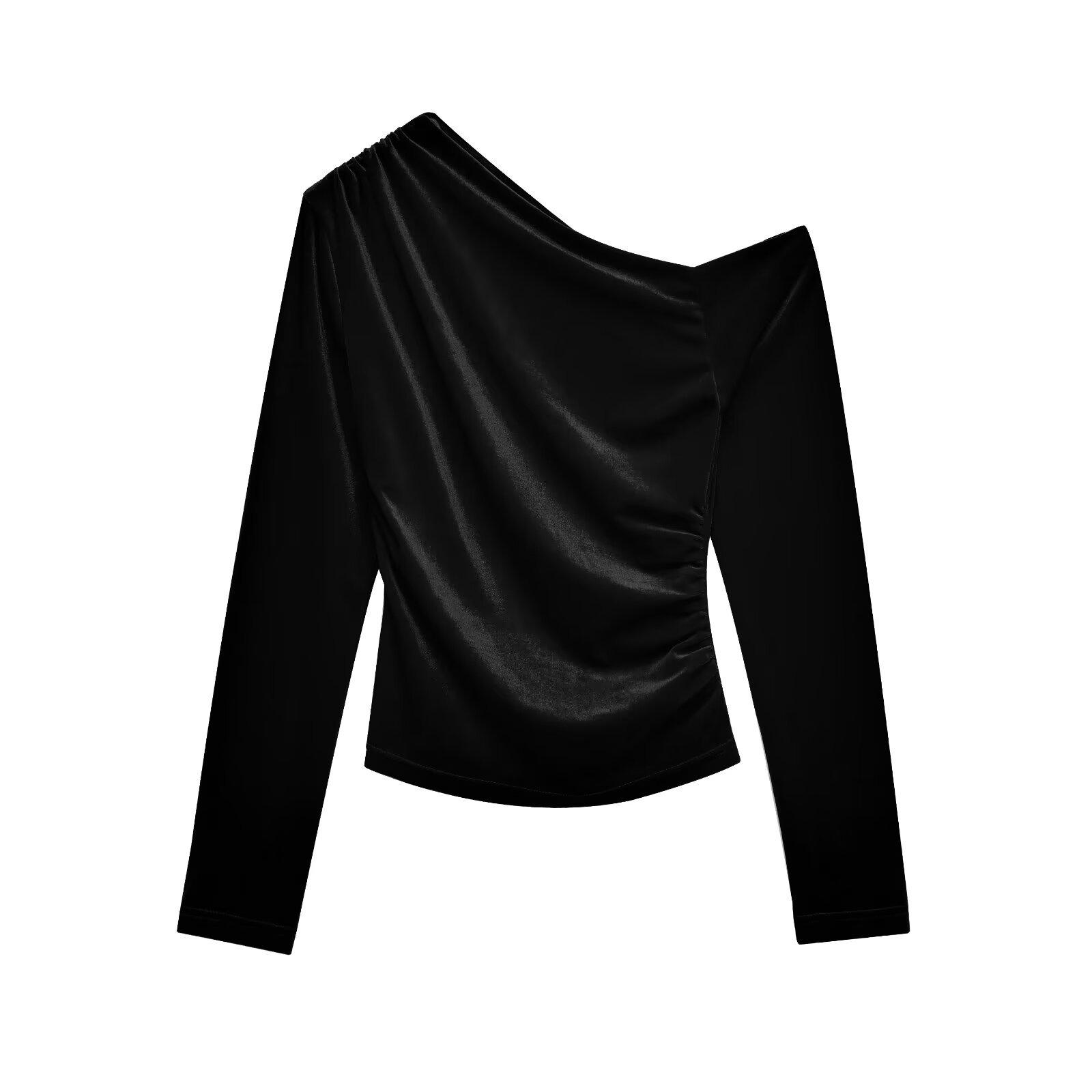 2024 Бархатный Приталенный Топ на Одно Плечо Асимметричный Со Сборками для Вечеринки L чёрный
2024 Бархатный Приталенный Топ на Одно Плечо Асимметричный Со Сборками для Вечеринки L чёрный