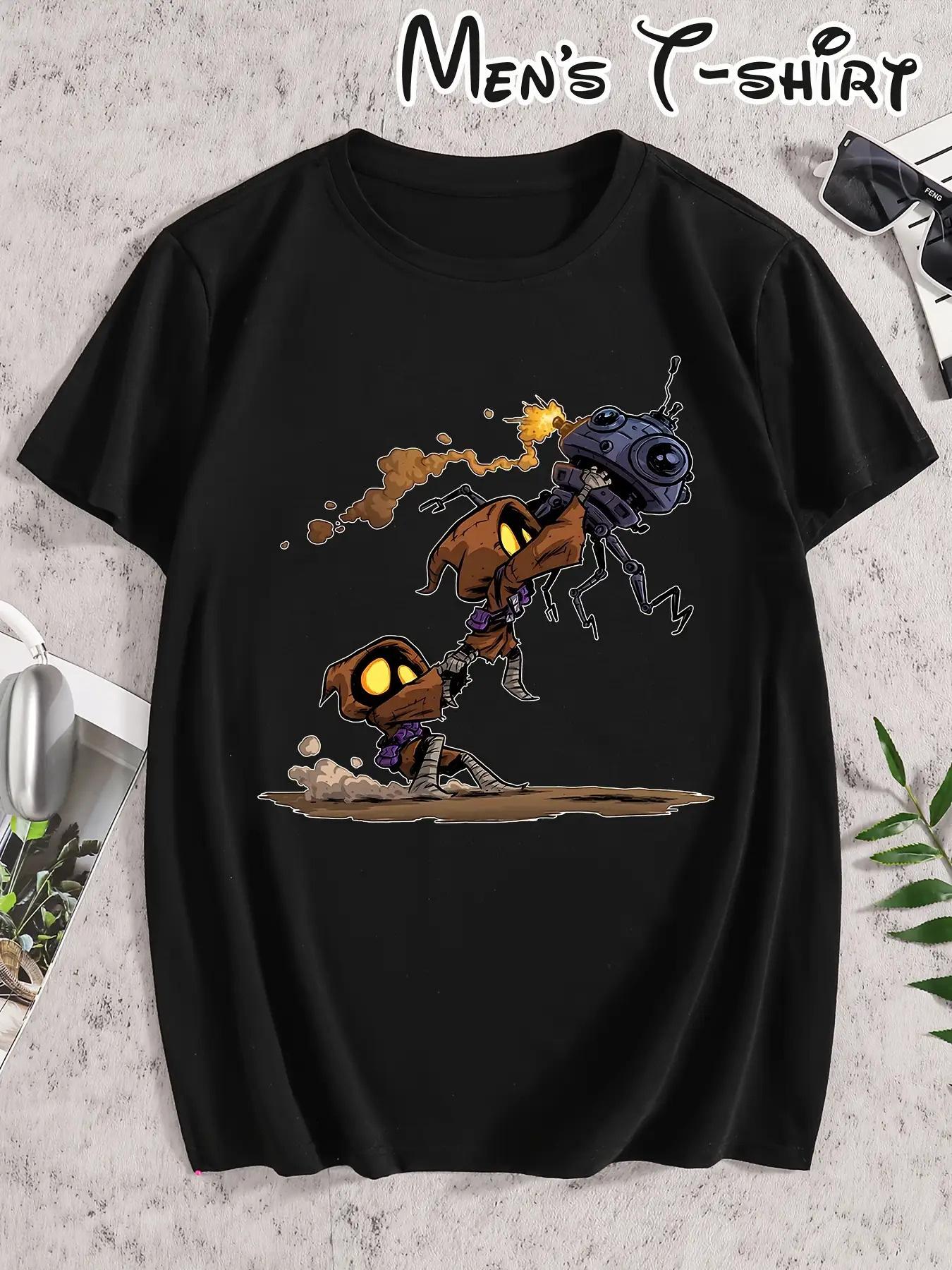 Men S Wars Jawa Adventure Graphic T-Shirt - Breathable Short Sleeve Round Neck Casual Tee with Detailed Character Design S
Men S Wars Jawa Adventure Graphic T-Shirt - Breathable Short Sleeve Round Neck Casual Tee with Detailed Character Design S