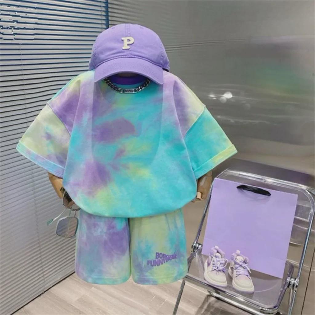 Kids Summer Colorful Short-Sleeve T-Shirt Suit - Trendy, Street Style for Fashionable Youth 140 зелений
Kids Summer Colorful Short-Sleeve T-Shirt Suit - Trendy, Street Style for Fashionable Youth 140 зелений