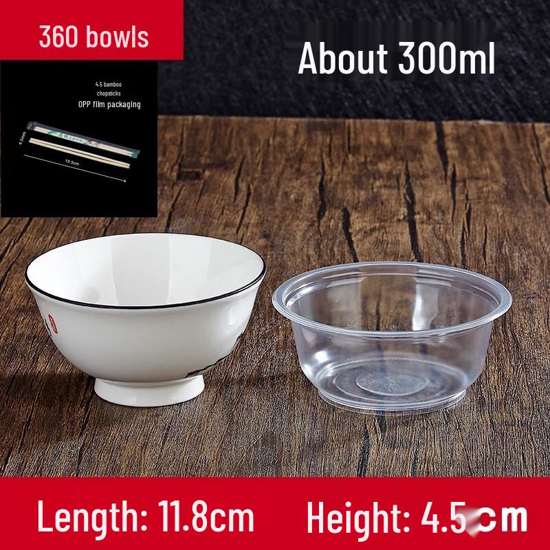 Disposable Plastic Bowl & Chopstick Set (50 Packs)
Disposable Plastic Bowl & Chopstick Set (50 Packs)