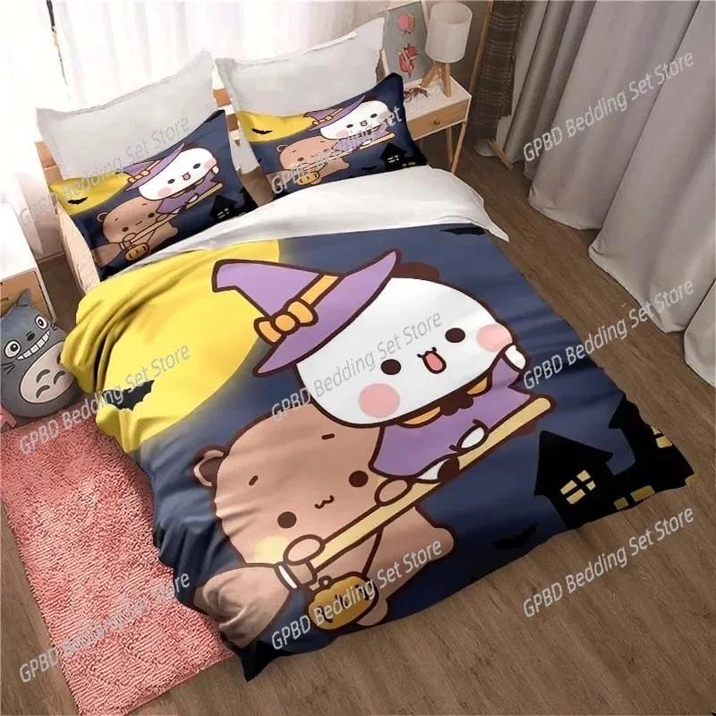 Bubu Dudu Carton Adorable Lovely Bear Kawai Beding Set 3D Printed Suitable for Bedrom Soft Duvet Cover Set With Pilowcases Home Textile 135*200cm Eu-Single
Bubu Dudu Carton Adorable Lovely Bear Kawai Beding Set 3D Printed Suitable for Bedrom Soft Duvet Cover Set With Pilowcases Home Textile 135*200cm Eu-Single