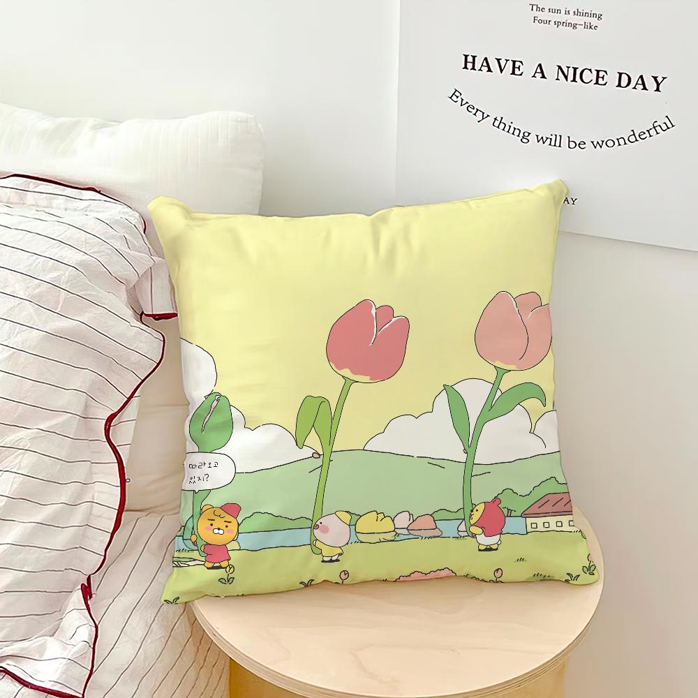 Cartoon K-Kakao F-Friends Cute Pillow Case Sofa Living Room Bedroom Headboard Backrest Cushion Square Cushion Nap Time 16x16Inch
Cartoon K-Kakao F-Friends Cute Pillow Case Sofa Living Room Bedroom Headboard Backrest Cushion Square Cushion Nap Time 16x16Inch
