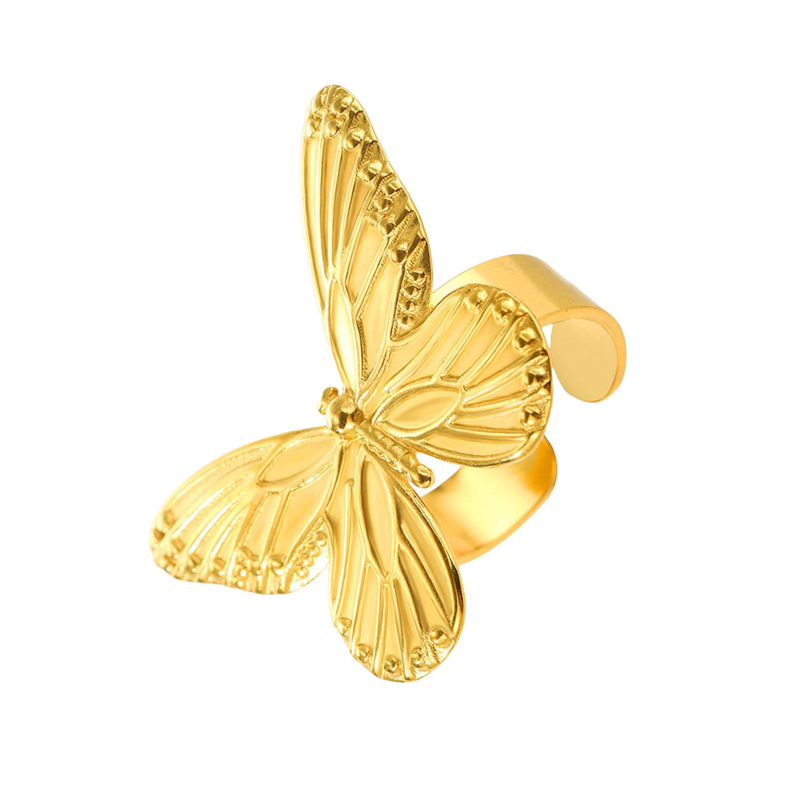 Dating Rings Butterfly Rings Adjustable Finger Rings Butterfly Open Rings Finger Jewelry Suitable for Party Daily Wear золотой
Dating Rings Butterfly Rings Adjustable Finger Rings Butterfly Open Rings Finger Jewelry Suitable for Party Daily Wear золотой