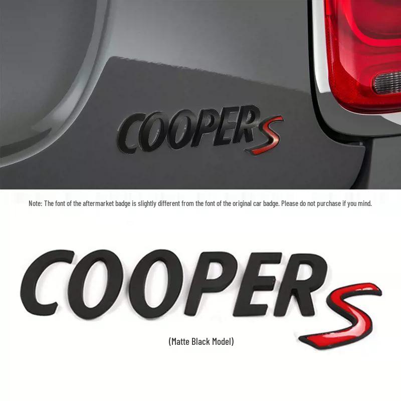 Black 3D Electroplated CooperS Emblem for BMW MINI Rear
Black 3D Electroplated CooperS Emblem for BMW MINI Rear