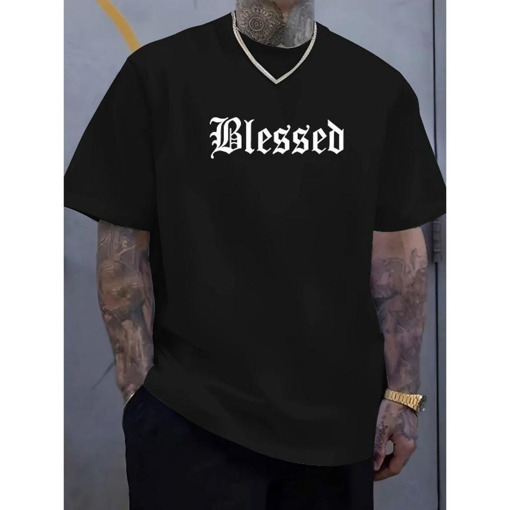 European Sizes Men S Gothic _Blessed_ Print T-Shirt - Casual, Breathable Polyester, Round Neck, Summer Streetwear, Regular Fit,Gothic Tshirt S чёрный
European Sizes Men S Gothic _Blessed_ Print T-Shirt - Casual, Breathable Polyester, Round Neck, Summer Streetwear, Regular Fit,Gothic Tshirt S чёрный