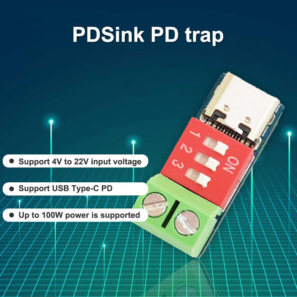 USB-C PD Trigger Board Module PD/QC Decoy Board Fast Charge USB Type-c to 12v High Speed Charger Power Delivery Boost Module
USB-C PD Trigger Board Module PD/QC Decoy Board Fast Charge USB Type-c to 12v High Speed Charger Power Delivery Boost Module