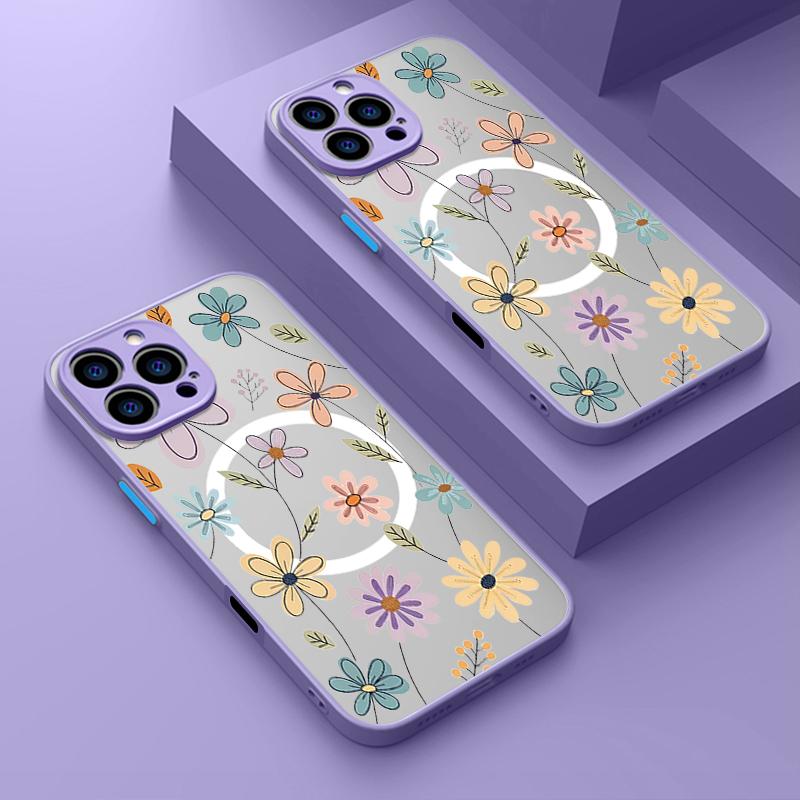 Magnetic Floral Phone Case For iPhone 16 15 14 Pro Max 13 12 Pro 11 For Magsafe Wireless Charge Flowers Soft Edge Acrylic Cover iPhone 15
Magnetic Floral Phone Case For iPhone 16 15 14 Pro Max 13 12 Pro 11 For Magsafe Wireless Charge Flowers Soft Edge Acrylic Cover iPhone 15