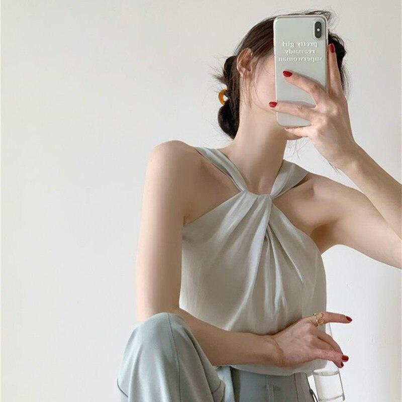 Women s Summer New Sexy Strapless Twisted Hanging Neck Small Vest Design Sense Temperament Versatile Outer Wear Vest XL зелений
Women s Summer New Sexy Strapless Twisted Hanging Neck Small Vest Design Sense Temperament Versatile Outer Wear Vest XL зелений