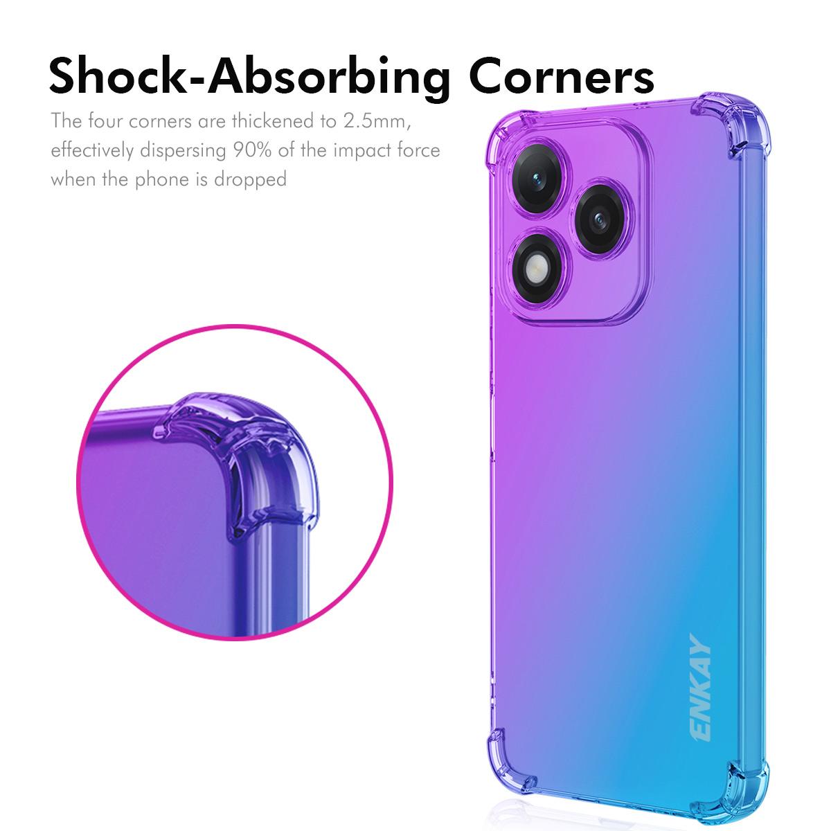 For Honor 400 Lite TPU Case ENKAY Thickened Four Corner Drop-proof Phone Back Cover Blue/Pink
For Honor 400 Lite TPU Case ENKAY Thickened Four Corner Drop-proof Phone Back Cover Blue/Pink