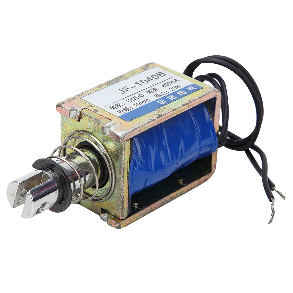 JF 1040B Push Pull Type DC Solenoid Electromagnet 25N 12VDC 10mm Stroke
JF 1040B Push Pull Type DC Solenoid Electromagnet 25N 12VDC 10mm Stroke