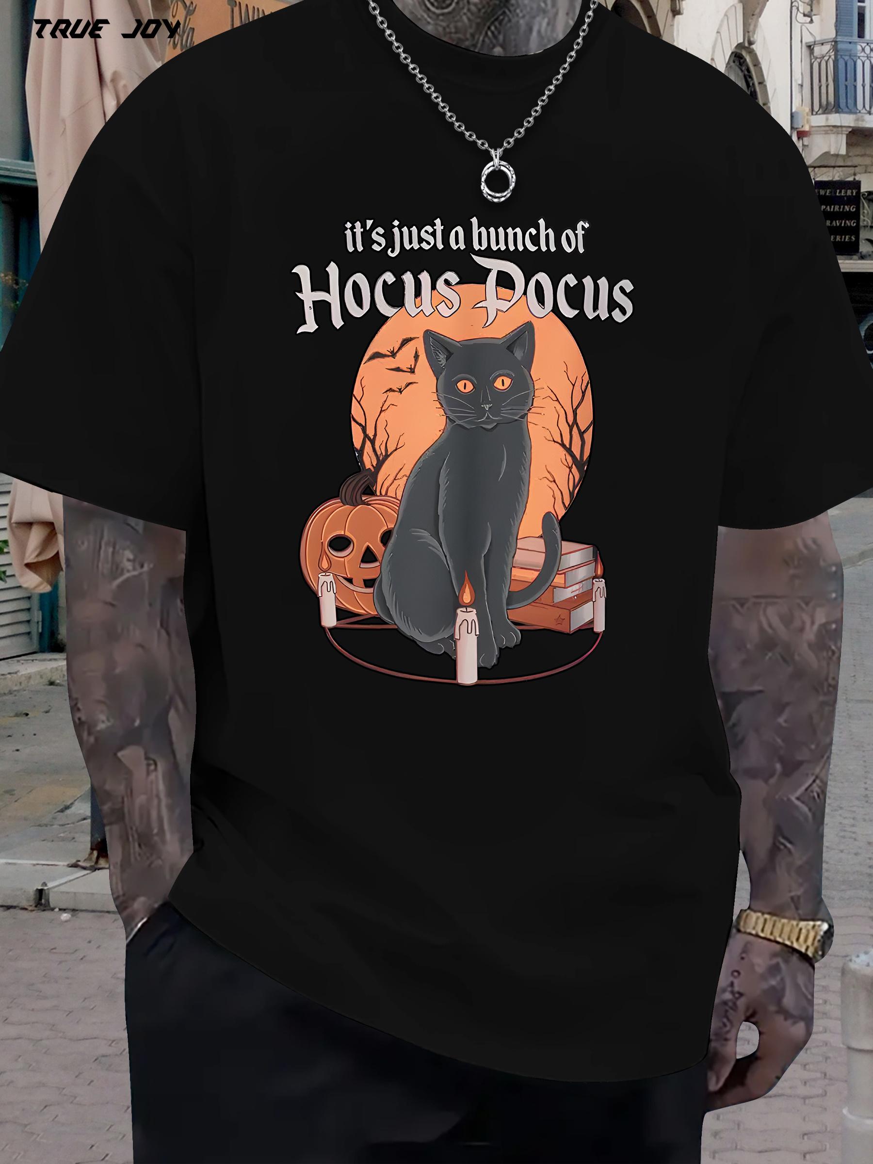 Hocus Pocus T-shirt - Quick-Dry Breathable Round Neck Tee with Black Cat & Pumpkin Design L
Hocus Pocus T-shirt - Quick-Dry Breathable Round Neck Tee with Black Cat & Pumpkin Design L