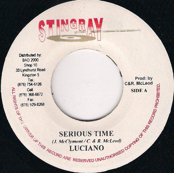 7inch Record LUCIANO - Serious Time NONE Stingray Record 2003 Jamaica Reggae, Ska & Dub Used
7inch Record LUCIANO - Serious Time NONE Stingray Record 2003 Jamaica Reggae, Ska & Dub Used