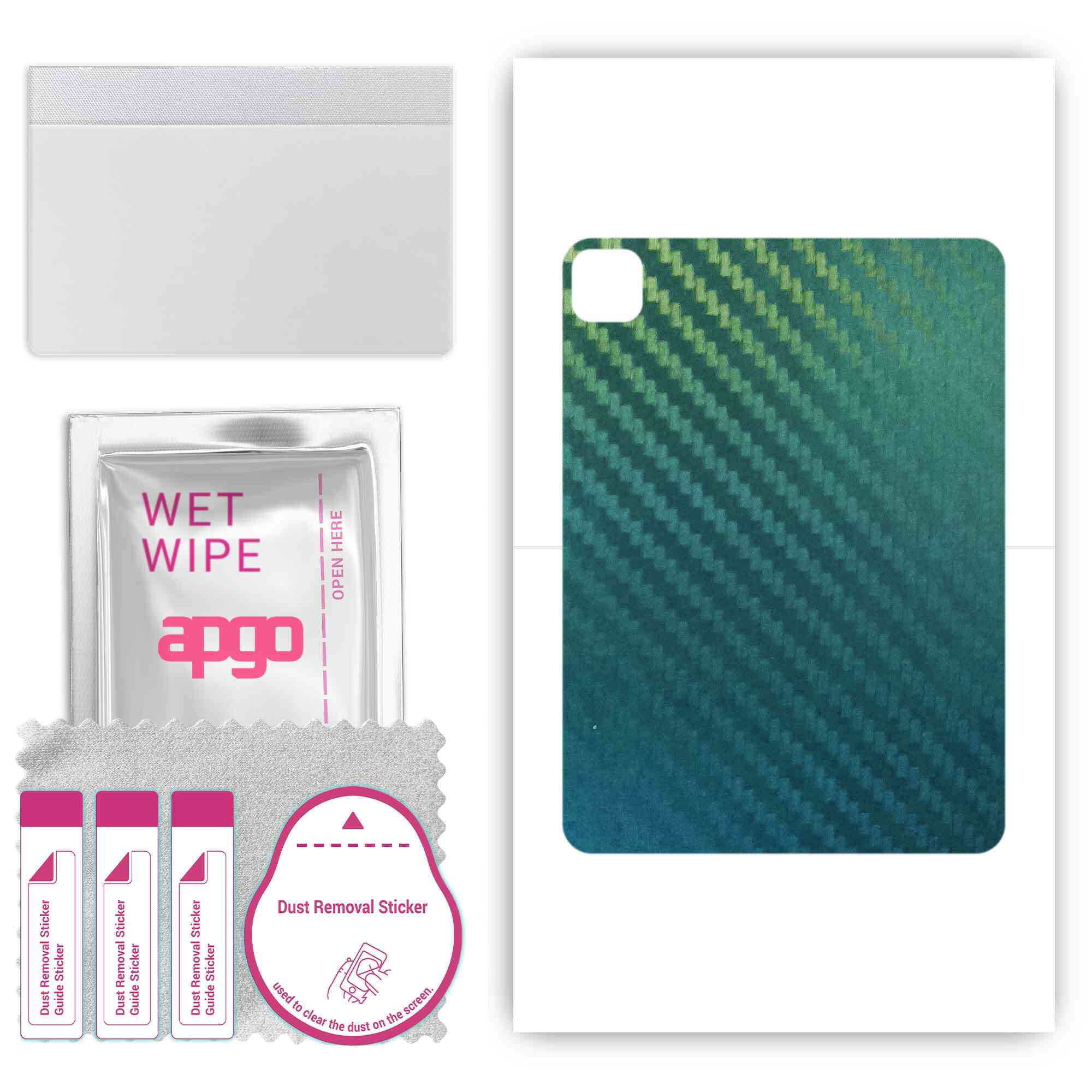 apgo Protective Skin Sticker for the back compatible with Apple iPad Pro 11 2022, Wrap Film, Foil, Vinyl - Pattern Carbon Chameleon CAKA1
apgo Protective Skin Sticker for the back compatible with Apple iPad Pro 11 2022, Wrap Film, Foil, Vinyl - Pattern Carbon Chameleon CAKA1