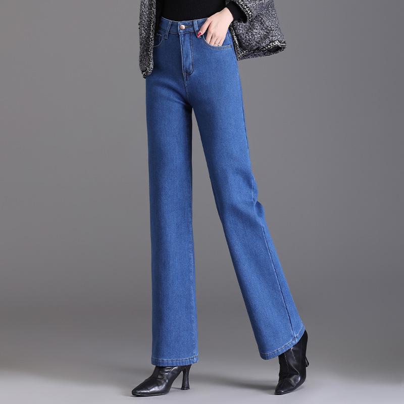 High-Waisted Slimming Plus Size Jeans - Women s Autumn/Winter Velvet Thickening Straight Leg Pants світло-синій колір
High-Waisted Slimming Plus Size Jeans - Women s Autumn/Winter Velvet Thickening Straight Leg Pants світло-синій колір