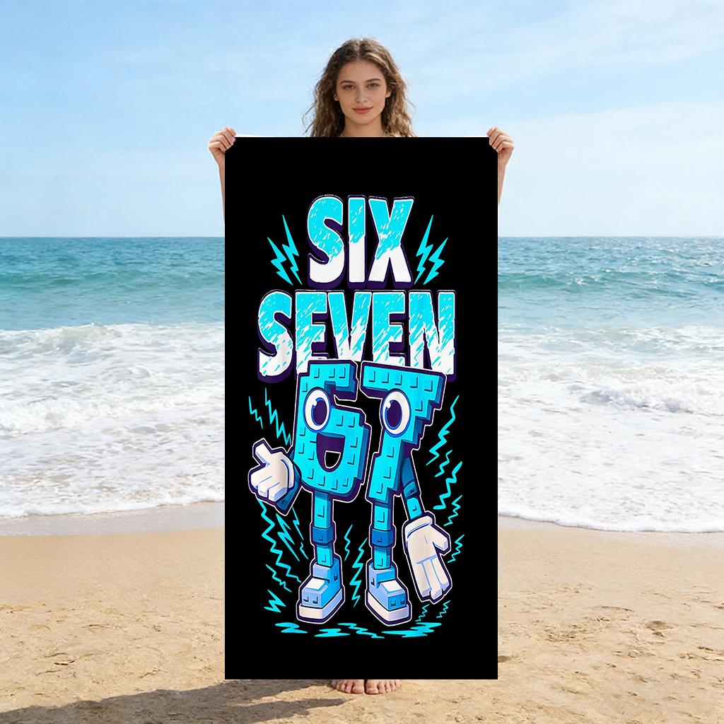 Six Seven 67 Friendship Beach Towel Quick-drying Super Absorbent Suitable for Beach Vacation Pool Gym Summer Gift for Friends W40*H60(CM)
Six Seven 67 Friendship Beach Towel Quick-drying Super Absorbent Suitable for Beach Vacation Pool Gym Summer Gift for Friends W40*H60(CM)