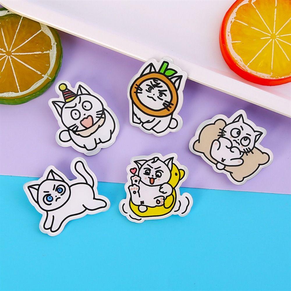 5 Pcs/bag Ins Style Cats Pendant Badge Pin Cute Clothes Lapel Pin Cartoon Acrylic Brooch Student style 10
5 Pcs/bag Ins Style Cats Pendant Badge Pin Cute Clothes Lapel Pin Cartoon Acrylic Brooch Student style 10