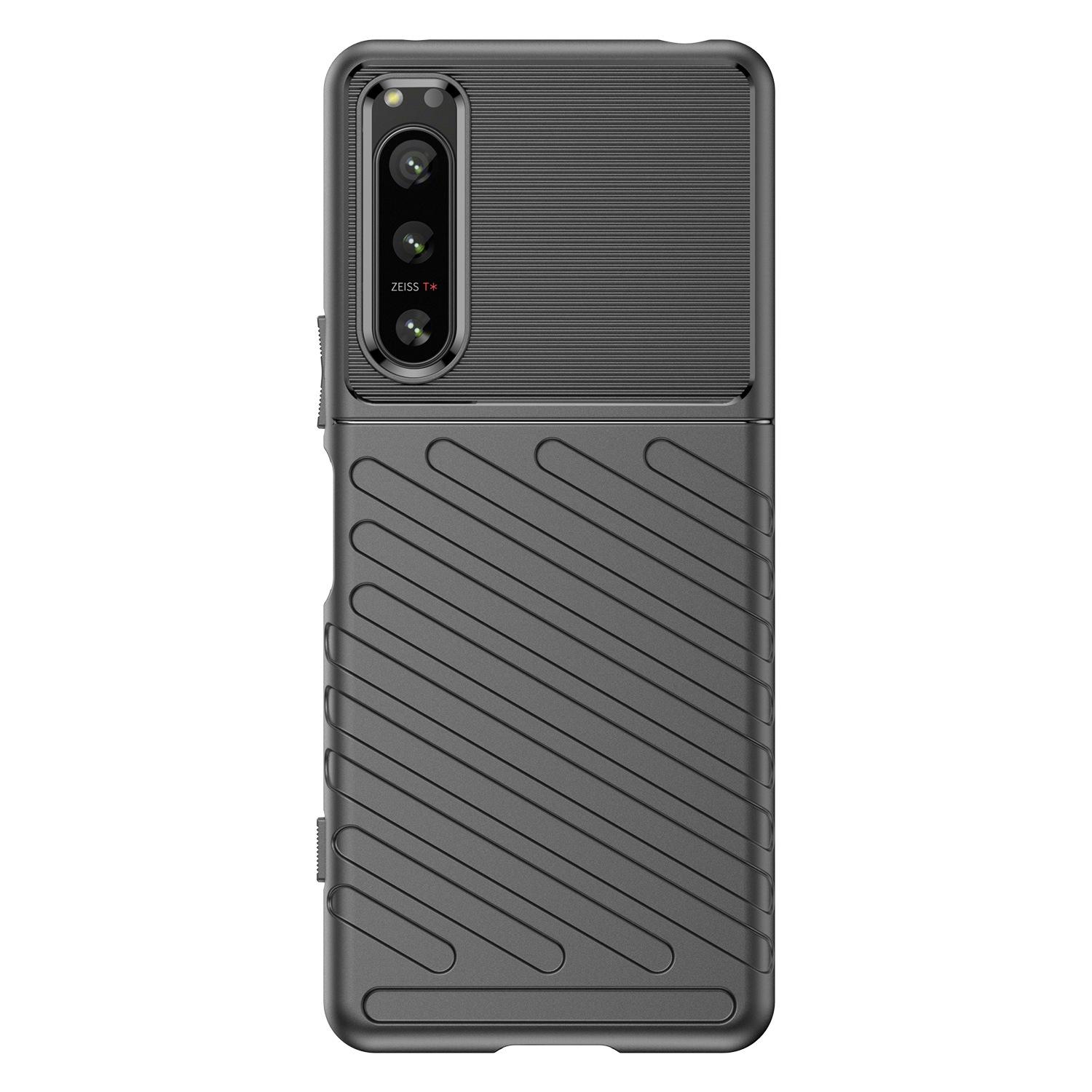 For Sony Xperia 5 IV 5G Thunder Series Twill Texture Anti-Slip Case Thickened TPU Shockproof Cover Phone Protector Blue
For Sony Xperia 5 IV 5G Thunder Series Twill Texture Anti-Slip Case Thickened TPU Shockproof Cover Phone Protector Blue