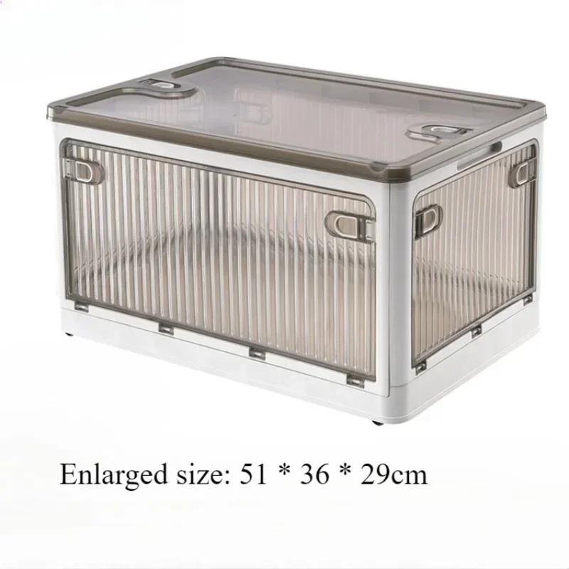 Складной ящик для хранения, складная коробка для хранения одежды, одеял, прозрачный штабелируемый шкаф, большая вместимость, органайзер для игрушек и закусок
Складной ящик для хранения, складная коробка для хранения одежды, одеял, прозрачный штабелируемый шкаф, большая вместимость, органайзер для игрушек и закусок