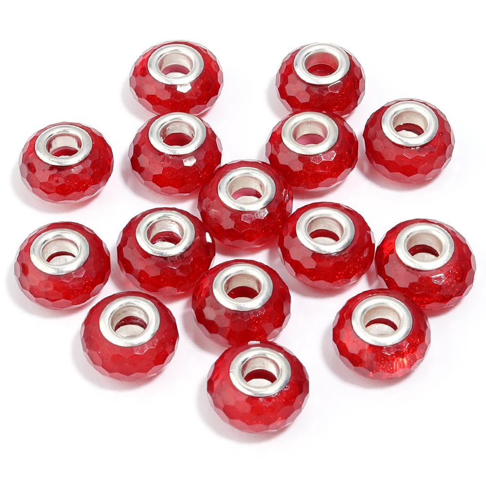 20pcs/lot 14mm Faceted Resin Beads Round Big Hole Spacer Beads For Jewelry Making DIY Bracelet Necklace Loose Beads Accessories
20pcs/lot 14mm Faceted Resin Beads Round Big Hole Spacer Beads For Jewelry Making DIY Bracelet Necklace Loose Beads Accessories