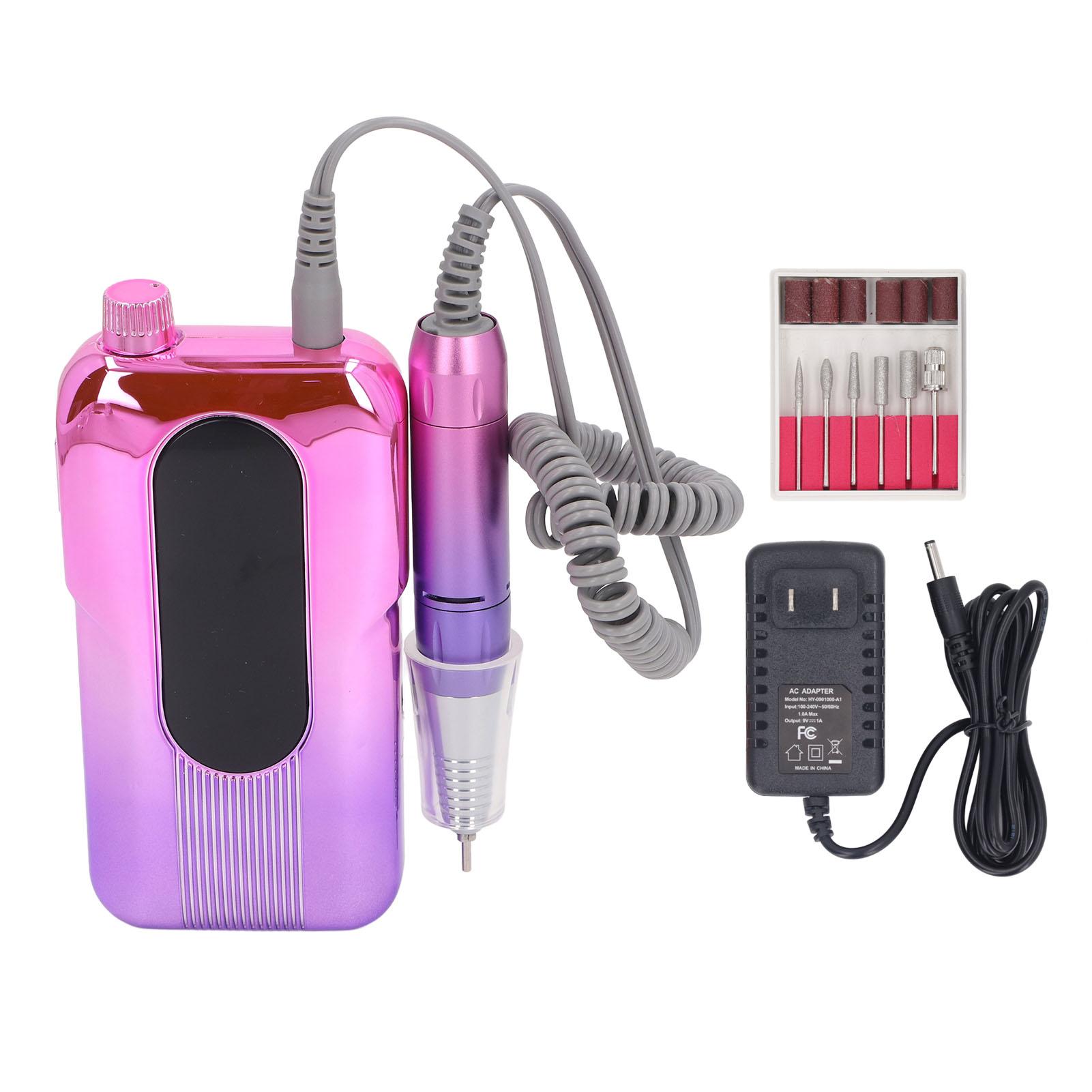 Portable Nail Remover 0‑35000 RPM Rechargeable Electric Nail Drill Machine for Salon Home US Plug
Portable Nail Remover 0‑35000 RPM Rechargeable Electric Nail Drill Machine for Salon Home US Plug