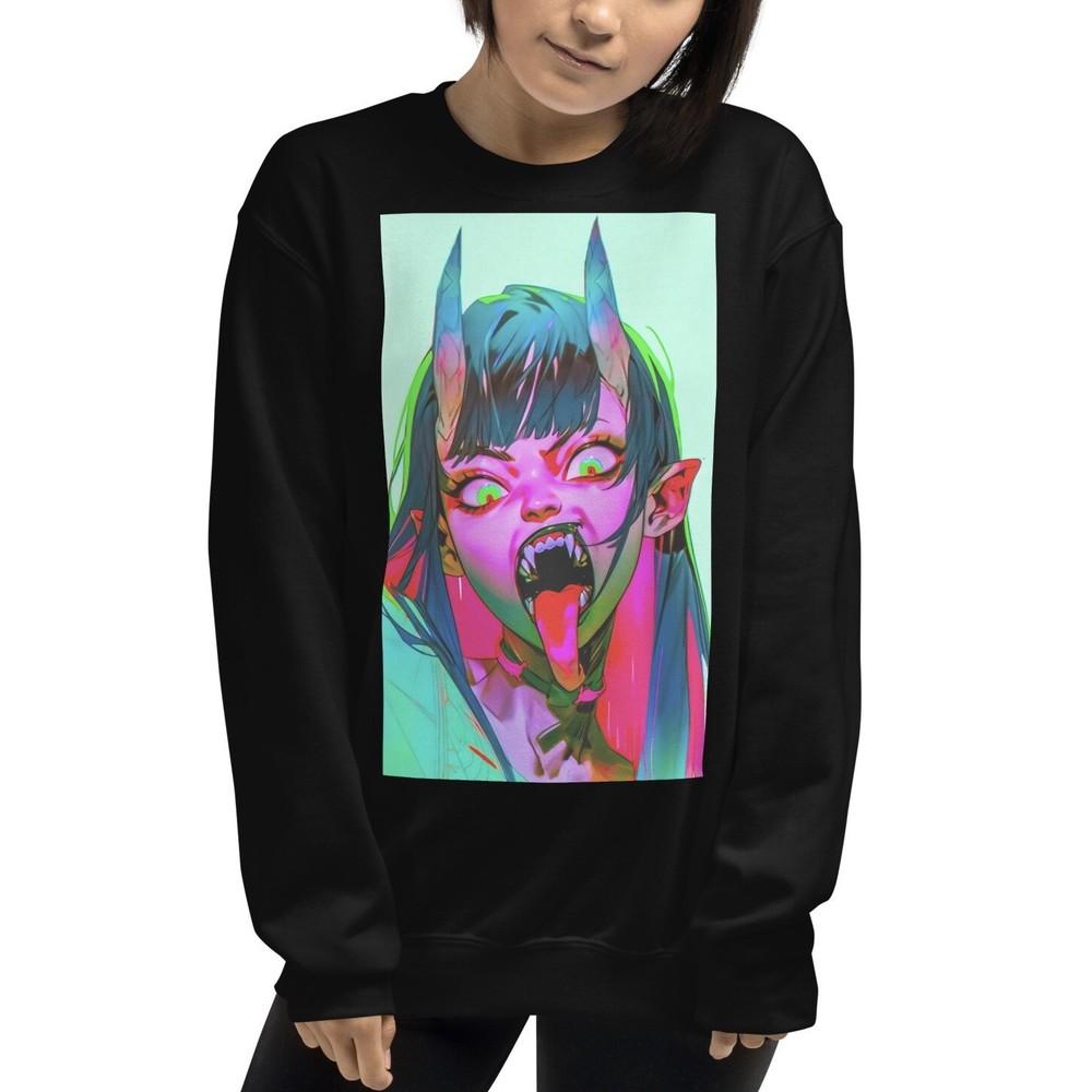 Dayana Devil Girl From Demonic Horror Goth Cyber Punk Unisex Sweatshirt XL
Dayana Devil Girl From Demonic Horror Goth Cyber Punk Unisex Sweatshirt XL
