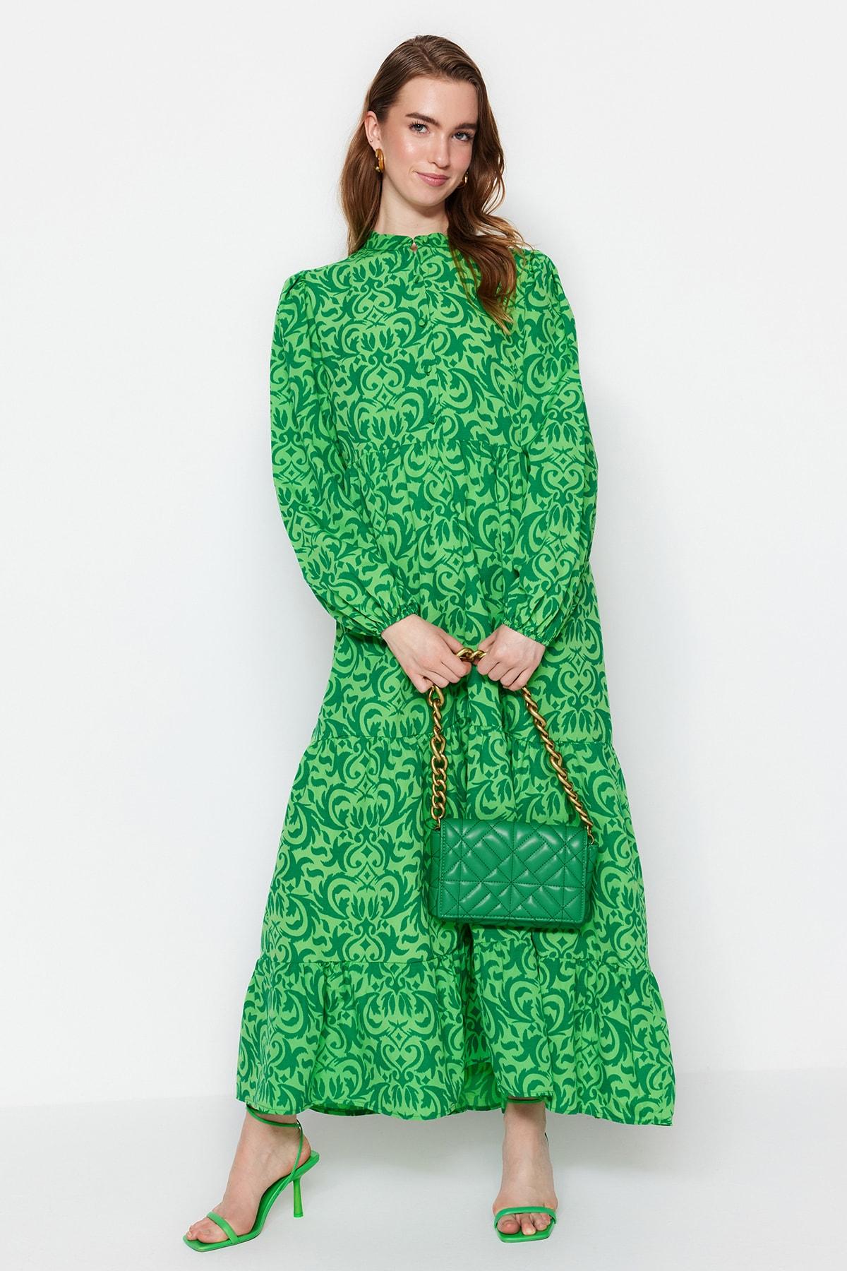Women s Fashion New Hijab Dress Green Patterned Half Patchwork Wide Fit Cotton Woven Dress XS червоний
Women s Fashion New Hijab Dress Green Patterned Half Patchwork Wide Fit Cotton Woven Dress XS червоний