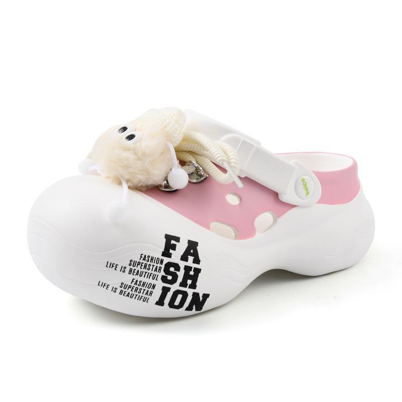 Thick-soled hole shoes for women to wear summer heightening non-slip slippers EVA deodorant breathable cartoon versatile beach bag head mop 35-36
Thick-soled hole shoes for women to wear summer heightening non-slip slippers EVA deodorant breathable cartoon versatile beach bag head mop 35-36