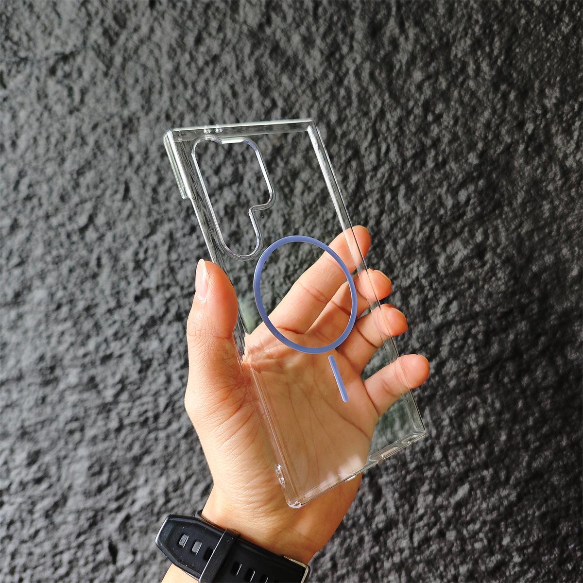 Transparent Strong Magnet Phone Case with Thin Ring for S25 Ultra/S24 FE - Solid Color, Trendy, and Protective Cover S24 Ultra прозрачный/фиолетовый
Transparent Strong Magnet Phone Case with Thin Ring for S25 Ultra/S24 FE - Solid Color, Trendy, and Protective Cover S24 Ultra прозрачный/фиолетовый