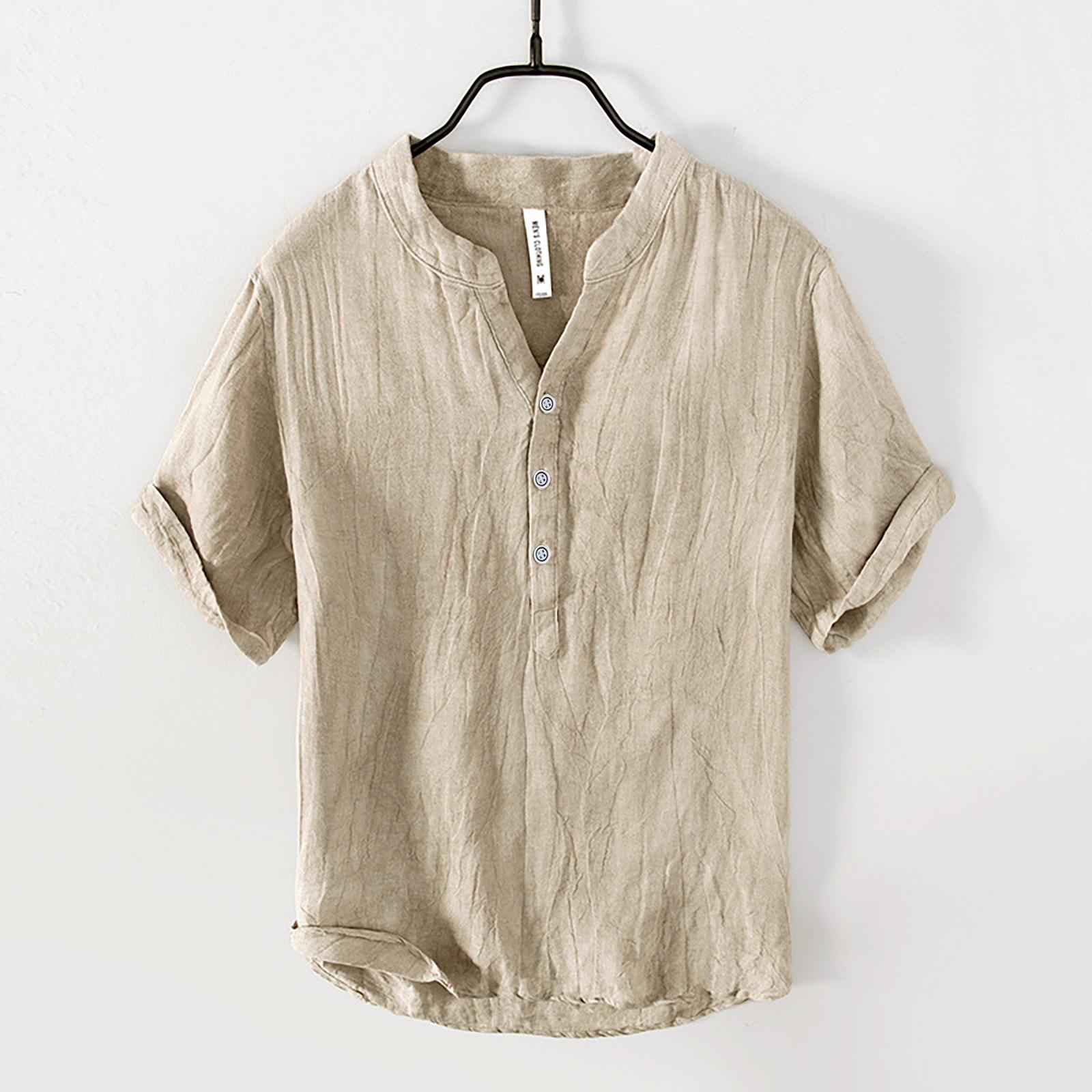 Men s Casual Stand Collar Pullover Shirt Retro Thin Cotton Linen T-shirt Top XXXL хакі
Men s Casual Stand Collar Pullover Shirt Retro Thin Cotton Linen T-shirt Top XXXL хакі