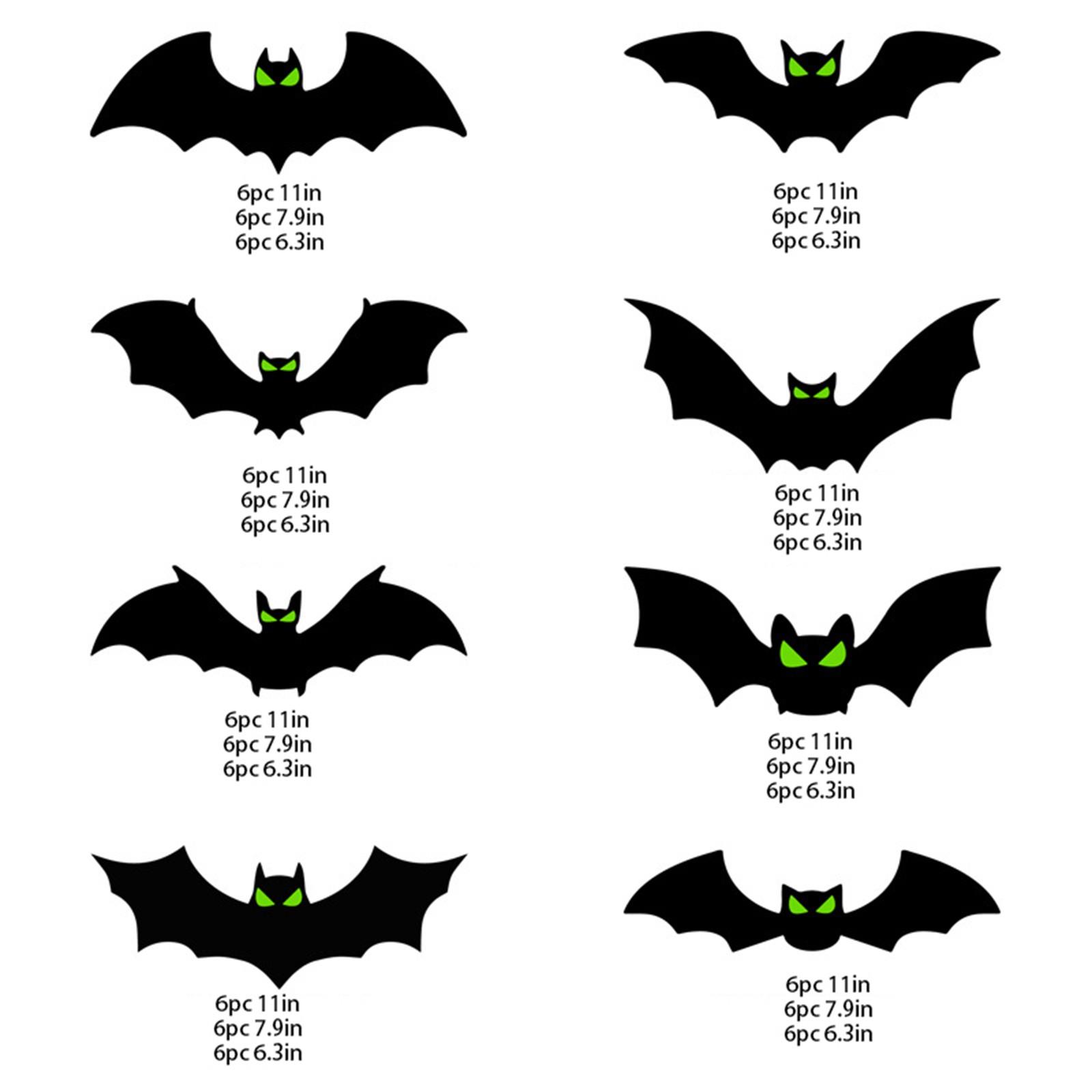 3D Летучие мыши Украшения на Хэллоуин Светящиеся наклейки Атмосфера ужасов Сцена Макет Наклейки на стену One Size
3D Летучие мыши Украшения на Хэллоуин Светящиеся наклейки Атмосфера ужасов Сцена Макет Наклейки на стену One Size