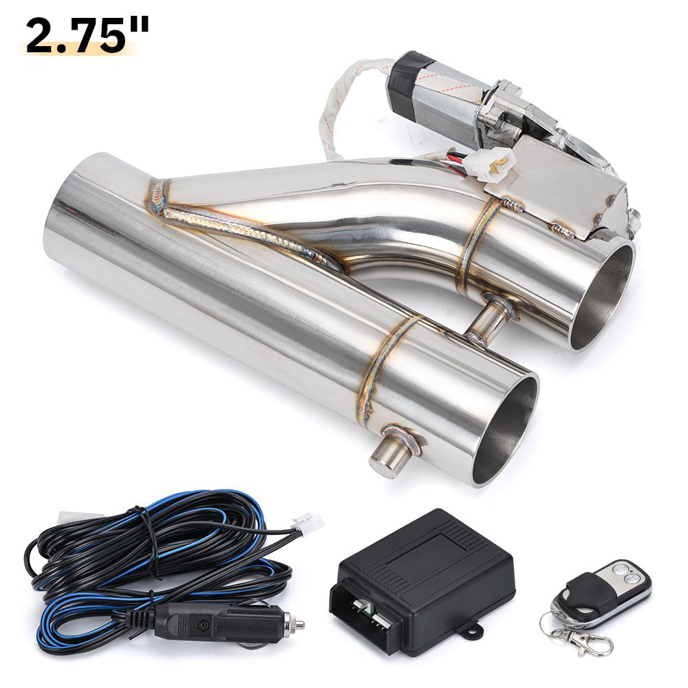 Stainless Steel 304 2.0 2.25 2.5 3 Dual-Valve Electric Exhaust Downpipe Cutout Bypass With Remote Wireless Accessories 2.75 inch EMP90
Stainless Steel 304 2.0 2.25 2.5 3 Dual-Valve Electric Exhaust Downpipe Cutout Bypass With Remote Wireless Accessories 2.75 inch EMP90