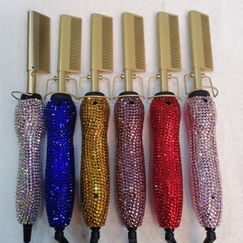 European & American Dual-use Electric Hair Styling Comb with Rhinestone Inlay - Straightener & Curler No Rhinestones
European & American Dual-use Electric Hair Styling Comb with Rhinestone Inlay - Straightener & Curler No Rhinestones