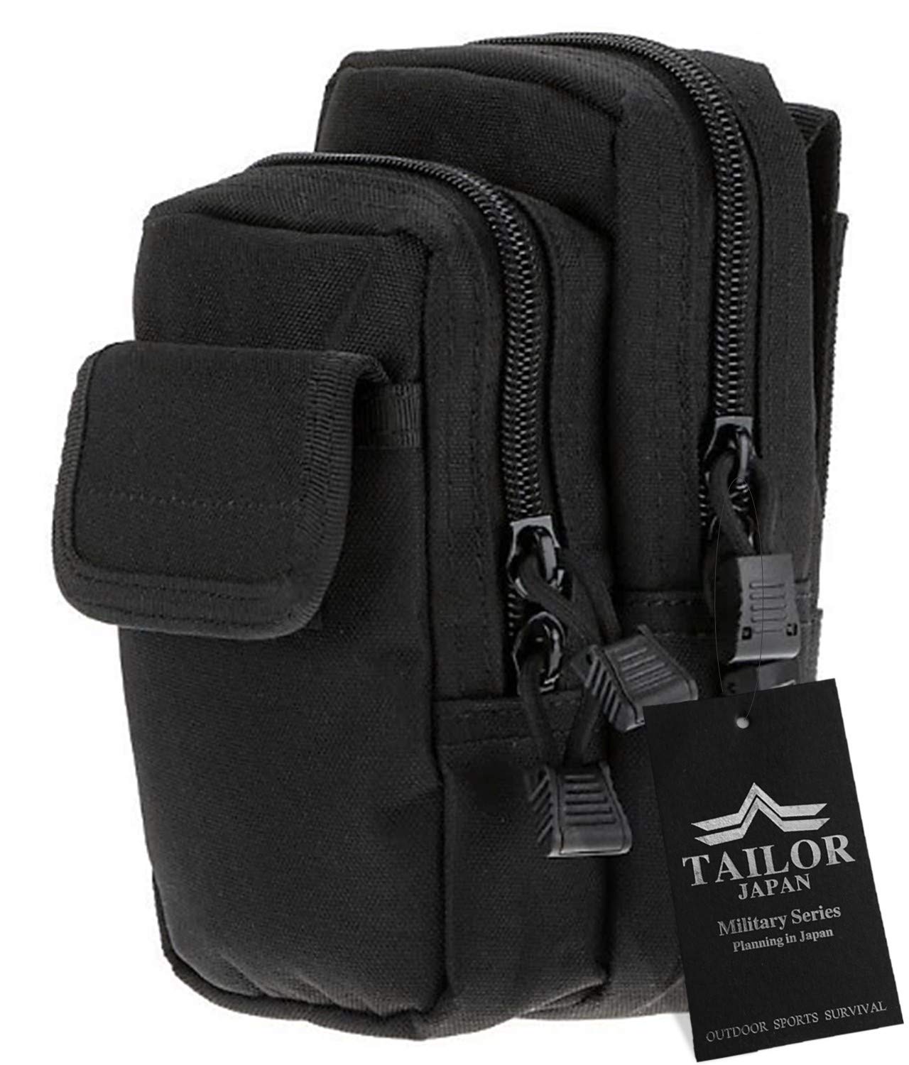 TAILOR JAPAN Tactical Pouch Military Smartphone Survival Molle Outdoor Bag Black
TAILOR JAPAN Tactical Pouch Military Smartphone Survival Molle Outdoor Bag Black