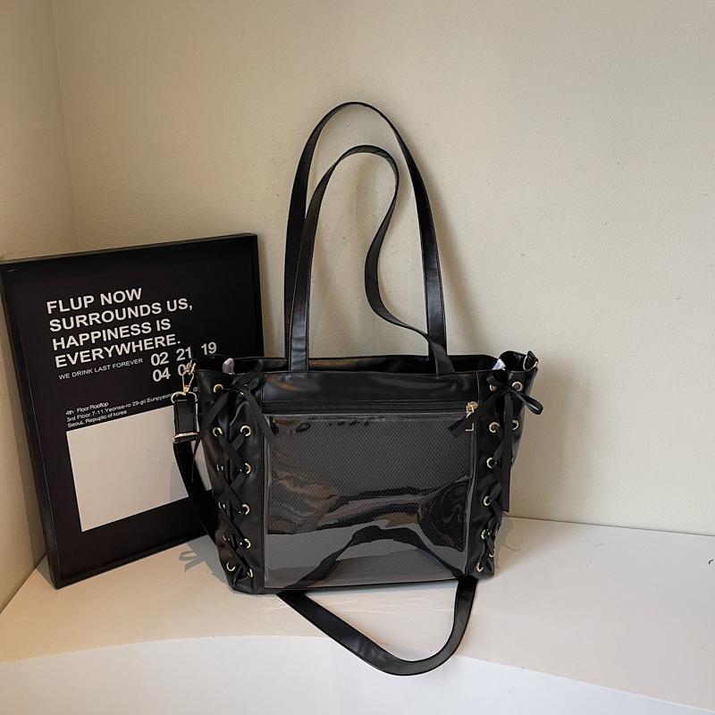 Big Size Ita Shoulder Bags For Women Y2K Lace Decor Large Capacity Shopper Tote Bag JK Girls 2026 Latest Luxury Designer Handbag 42x29x13cm
Big Size Ita Shoulder Bags For Women Y2K Lace Decor Large Capacity Shopper Tote Bag JK Girls 2026 Latest Luxury Designer Handbag 42x29x13cm