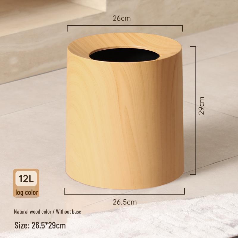 Mid-Century Walnut Wood Grain Trash Can: Large Capacity, Light Luxury Waste Basket for Home or Commercial Use
Mid-Century Walnut Wood Grain Trash Can: Large Capacity, Light Luxury Waste Basket for Home or Commercial Use