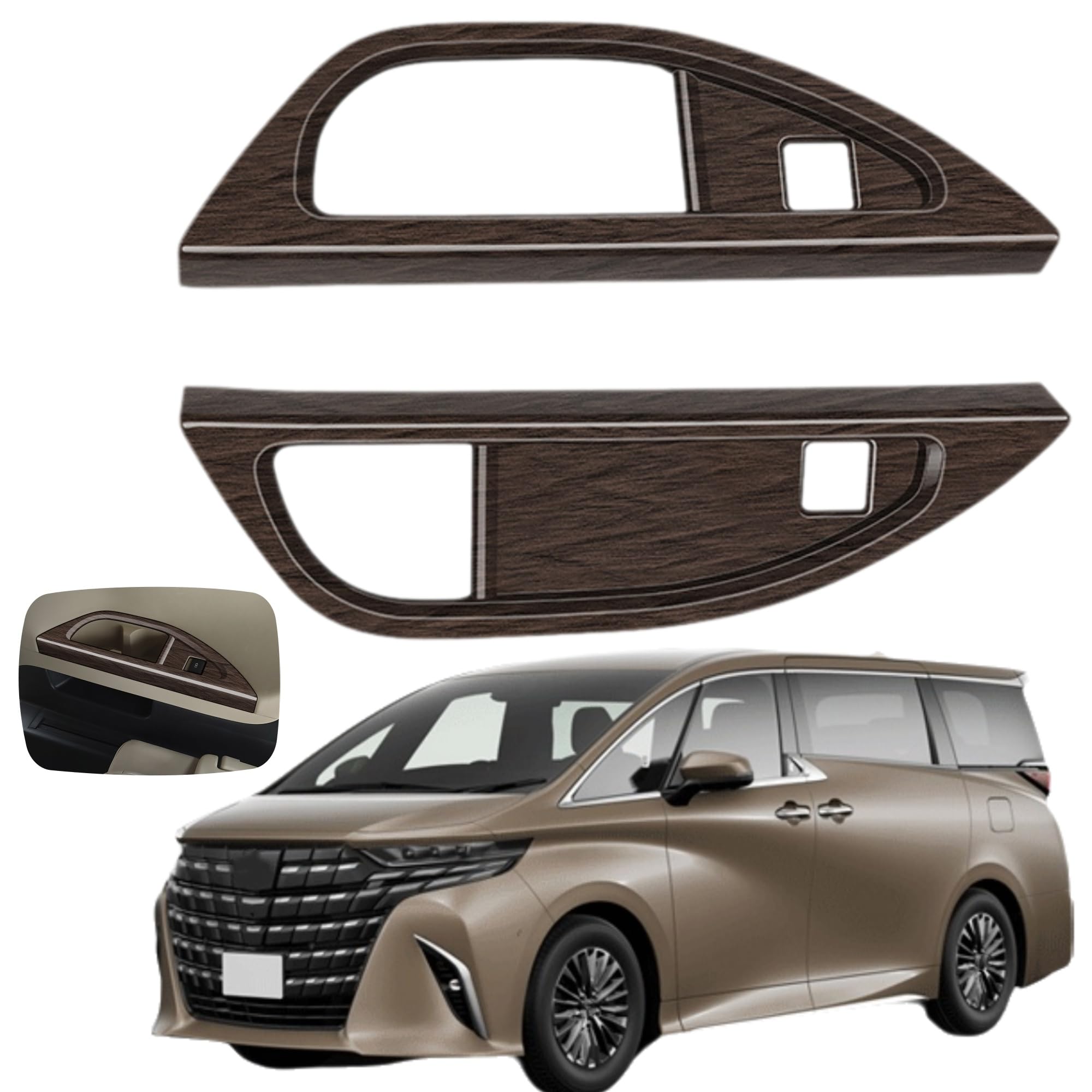Glealcco Cup Holder Panel Drink Holder Custom Interior Parts for the New 40 Series Third-Row Cover, Garnish, Alphard/Vellfire (Woodgrain Brown)
Glealcco Cup Holder Panel Drink Holder Custom Interior Parts for the New 40 Series Third-Row Cover, Garnish, Alphard/Vellfire (Woodgrain Brown)