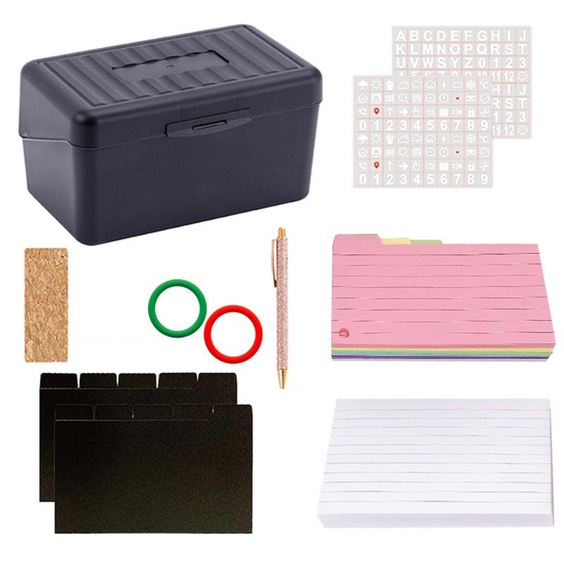 350Sheets Double Side Lined Note Paper and Index Card Set Includes Binder Divider Binder Rings Pen and Note Storage Box
350Sheets Double Side Lined Note Paper and Index Card Set Includes Binder Divider Binder Rings Pen and Note Storage Box
