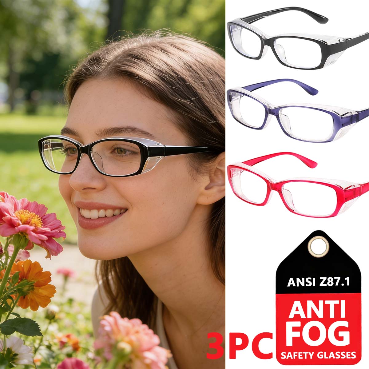 safety glasses full coverage anti-fog safety glasses for women blue light blocking anti dust uv protection glasses for men HM8
safety glasses full coverage anti-fog safety glasses for women blue light blocking anti dust uv protection glasses for men HM8