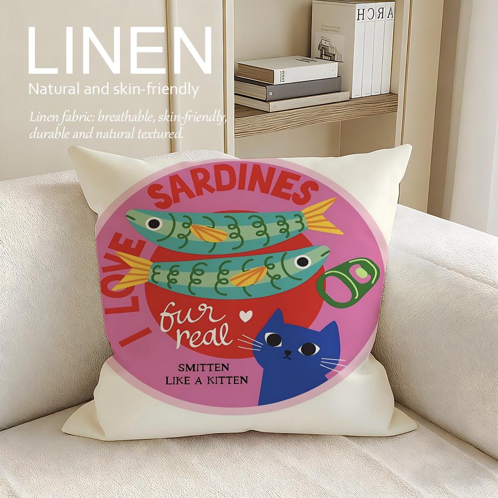 Object Sardine Can Cushion Cover Pillowcase Set Pcs x x Breathable Washable Sofa Cushion Cover 30X30cm
Object Sardine Can Cushion Cover Pillowcase Set Pcs x x Breathable Washable Sofa Cushion Cover 30X30cm