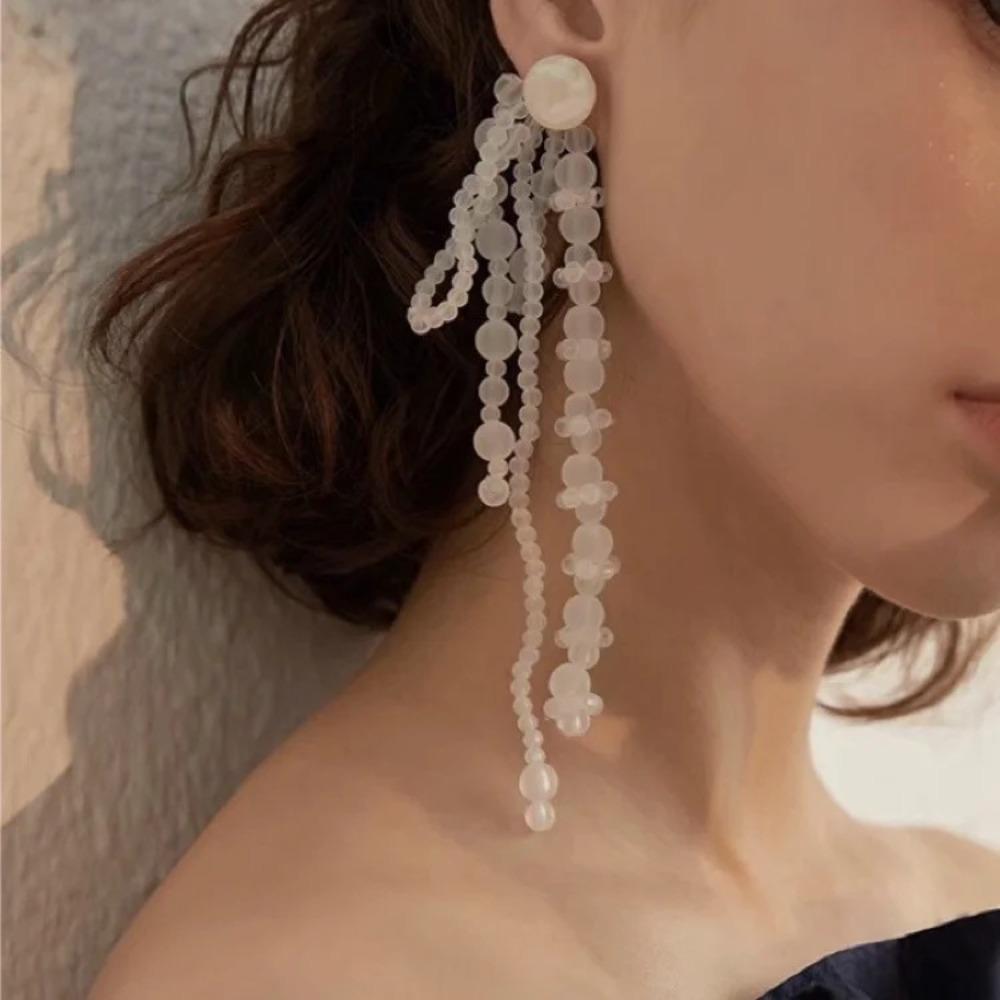 Acrylic Fashion Long Tassel Earrings Transparent Stud Jewelry Accessories Women Earrings
Acrylic Fashion Long Tassel Earrings Transparent Stud Jewelry Accessories Women Earrings