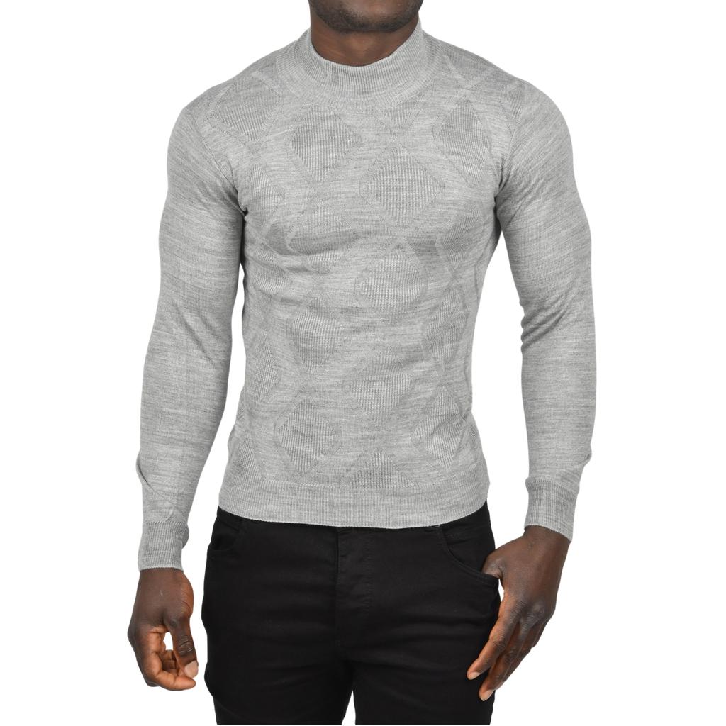 DeepSEA Baklava Patterned Slim Fit Half Turtleneck Knitwear Turtleneck Sweater 2505511 M сірий
DeepSEA Baklava Patterned Slim Fit Half Turtleneck Knitwear Turtleneck Sweater 2505511 M сірий